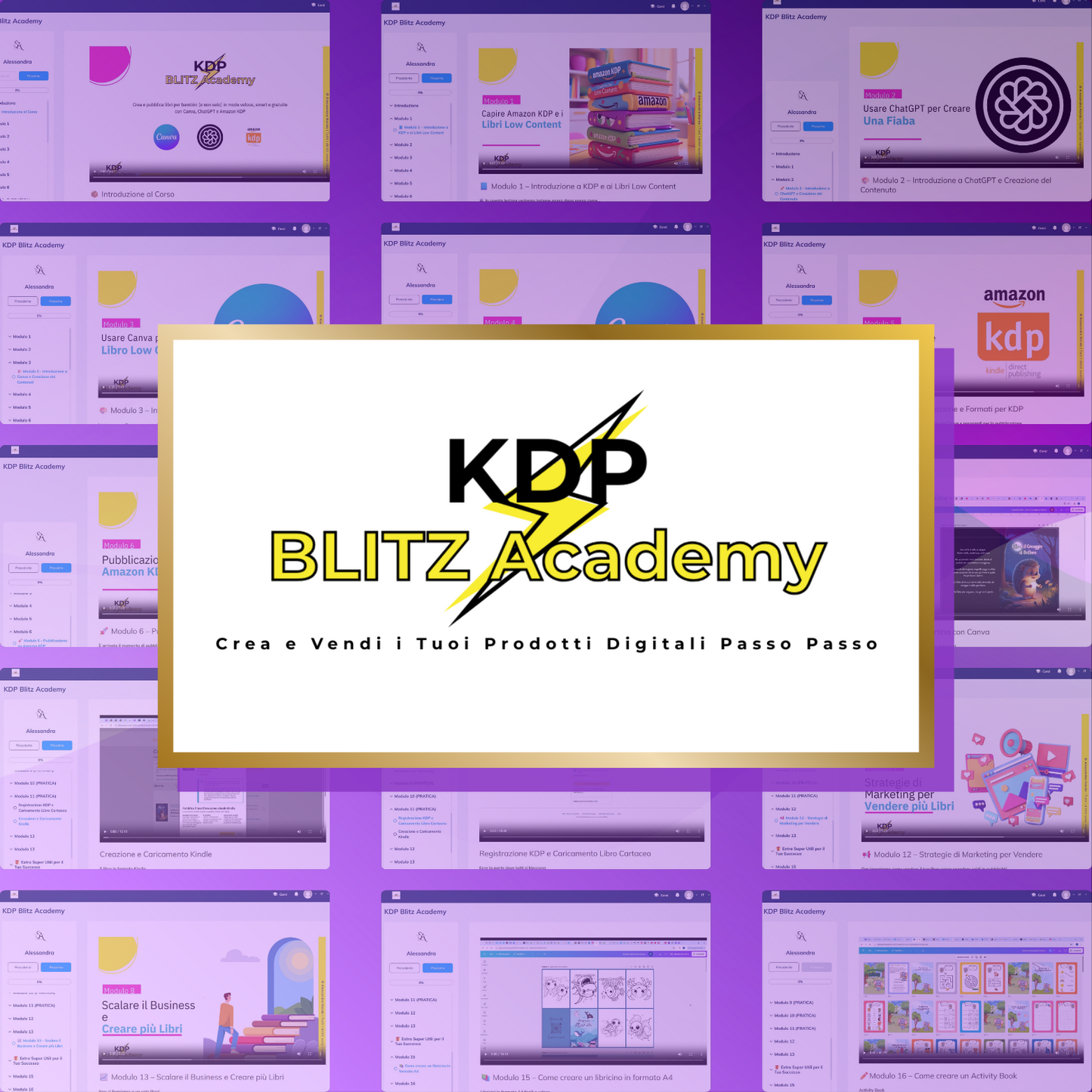 KDP Blitz Academy – Corso Completo per Libri da Colorare e Activity Book + Affiliazione 100%